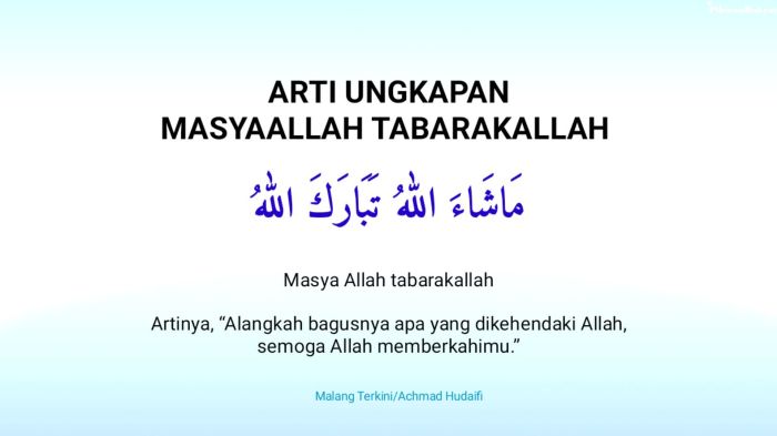 Arti Tabarakallah Penjelasan